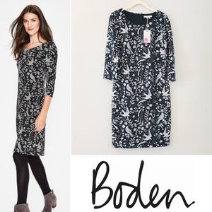 Boden Black Mystic Woodland Winifred Dress